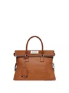 Maison Margiela Medium 5ac Loved To Death Leather Top Handle Bag In Brown