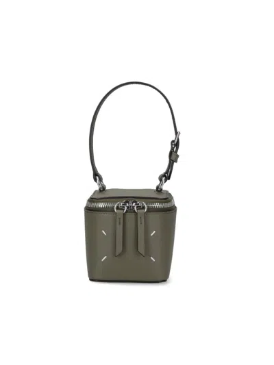 Maison Margiela Square Mini Bag Top Handle In Green