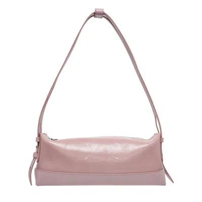 Maison Margiela Baguette Small Wrinkled Glossy In Pink