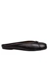 Maison Margiela Tabi Calf Leather Flat Mules In Black