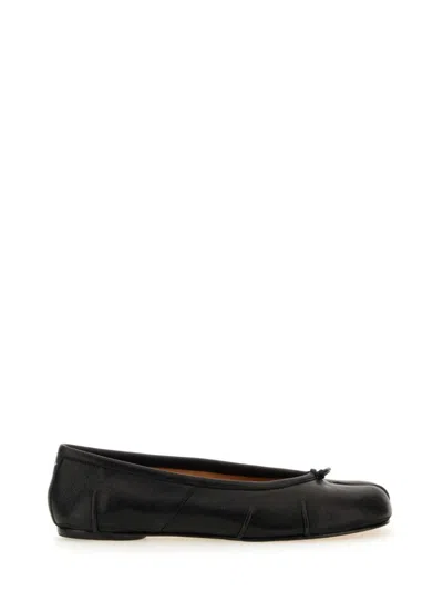 Maison Margiela Ballerina Tabi Flats In Black