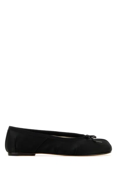 Maison Margiela Black Satin Tabi Ballerinas