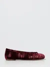 Maison Margiela Red Tabi Toe Ballet Flats In Red