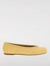 Maison Margiela Tabi New Flat Shoes In Beige