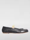Maison Margiela Lamb Leather Ballerinas With Delicate Instep Strap In Schwarz