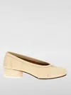 Maison Margiela Mm22 Leather Marylin Pumps With Spool Heel 5cm In White