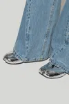 Maison Margiela Ballet Flats With Tabi Toe In Silver