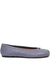 Maison Margiela Tabi Knot-detail Ballet Flats In Blue