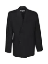 Maison Margiela Double-breasted Wool Jacket In Black