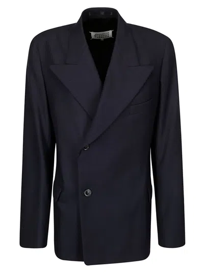 Maison Margiela Jacket In Dark Blue