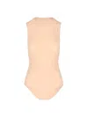 Maison Margiela Sleeveless Bodysuit In Orange