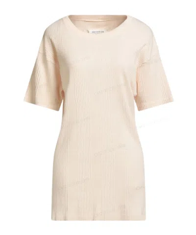 Maison Margiela Basic Solidcolor Shortsleeve Tshirt In Pink