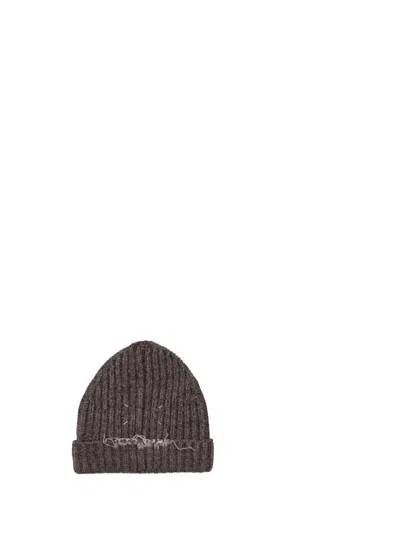 Maison Margiela Beanie In Gray
