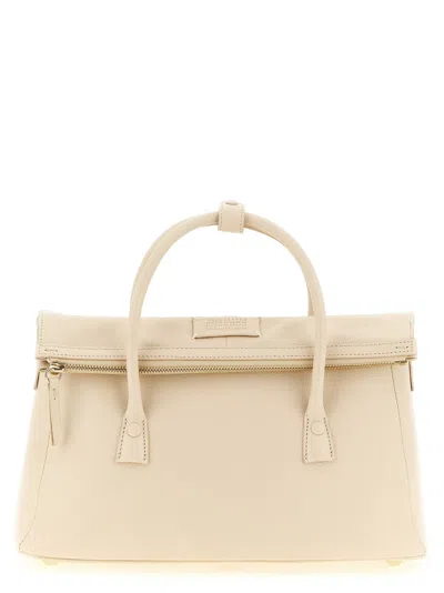 Maison Margiela Beige 5ac East West Medium Satchel In Neutral