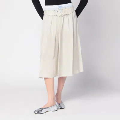 MAISON MARGIELA BEIGE ALOE ANONYMITY OF THE LINING SKIRT