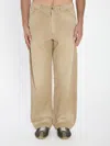 Maison Margiela Cargo Style Trousers Featuring Multiple Pockets In Neutral