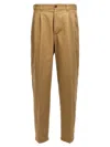 Maison Margiela X Pendleton Yoke-checked Trousers In Beige