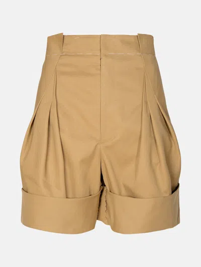 Maison Margiela Beige Cotton Blend Bermuda Shorts
