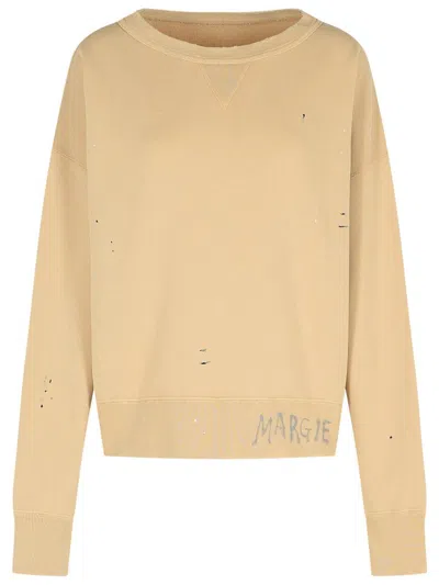 Maison Margiela Beige Cotton Sweatshirt