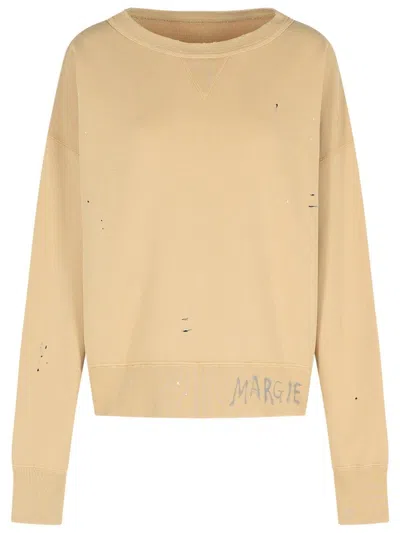 Maison Margiela Beige Cotton Sweatshirt