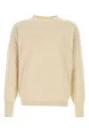 Maison Margiela Sand Cashmere Blend Sweater In Beige