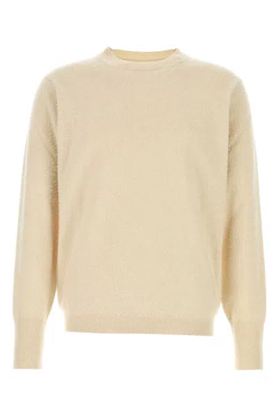 MAISON MARGIELA BEIGE CREWNECK SWEATSHIRT