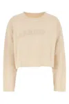 Maison Margiela Reverse Cotton Sweatshirt Nude In Beige