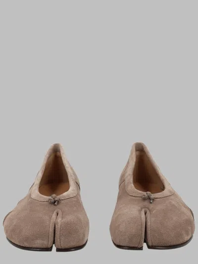 Maison Margiela Beige Flats For Women In Neutral