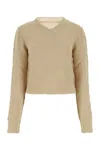Maison Margiela Beige Hemp Sweater In Beige