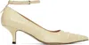 Maison Margiela Beige Kinkies Pump Heels In T2010 Alabaster Glea