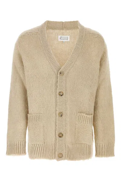 Maison Margiela Beige Linen Oversize Cardigan