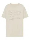 Maison Margiela Number Print Graphic Relaxed Fit T Shirt In White