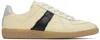 Maison Margiela Replica Leather And Suede-trimmed Twill Sneakers In Ha771 Black Vintage/