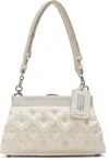 Maison Margiela Beige Small Glam Slam Embroidery Clutch Bag In Neutral