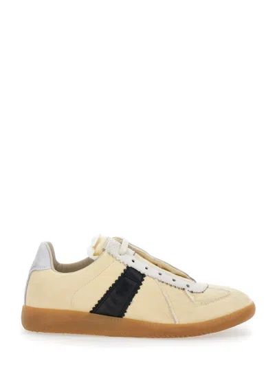 Maison Margiela Round-head Sneakers In Ha771 Black Vintage/
