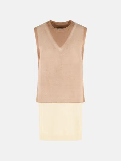 Maison Margiela Beige Virgin Wool Vest