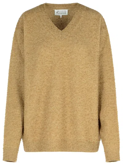 Maison Margiela Beige Wool Blend Sweater Women