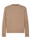 MAISON MARGIELA BEIGE WOOL CREWNECK