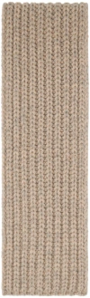 Maison Margiela Beige Wool Scarf In 002f Beige/light Gre