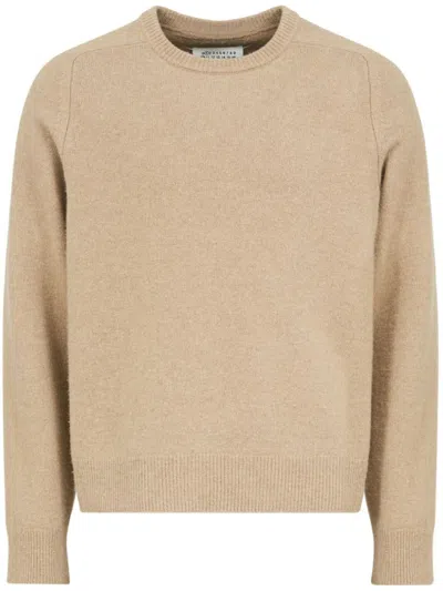 MAISON MARGIELA BEIGE WOOL SWEATER