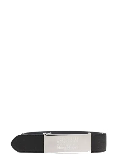Maison Margiela Belt 30 Mm Reversible In Brown