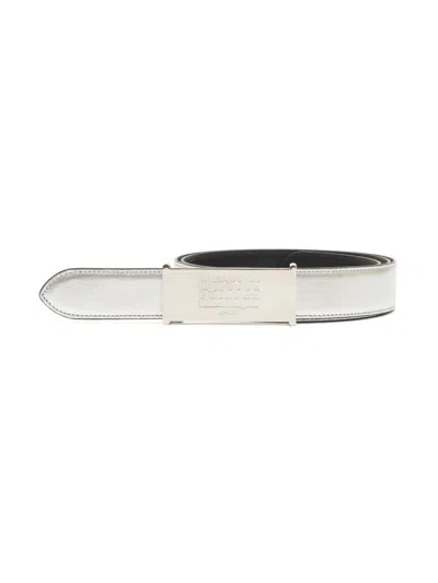 Maison Margiela Belt 30mm Reversible Accessories In Grey