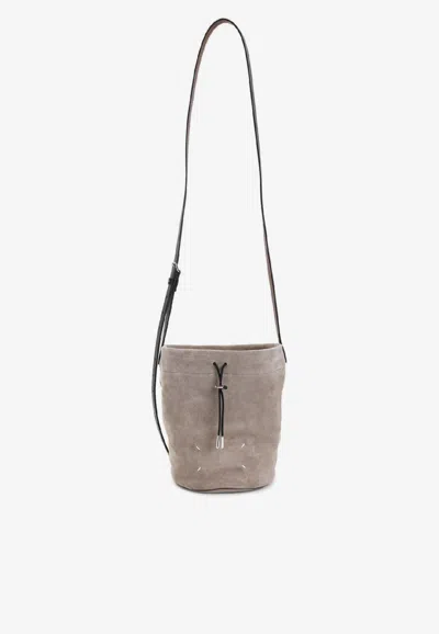 Maison Margiela Belt Drawstring Crossbody Bag In Brown