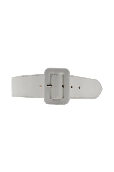 Maison Margiela Belt In Leather Accessories In White