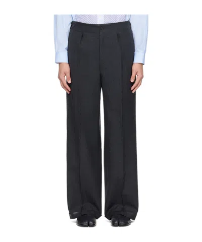 Maison Margiela Belt-loop Casual Pants In Black