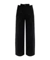Maison Margiela Cutout-panel Pants In Black
