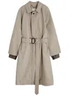 Maison Margiela Trench Coat In Stone