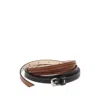 Maison Margiela Adjustable Dual Color Belt 10 Mm In Brown