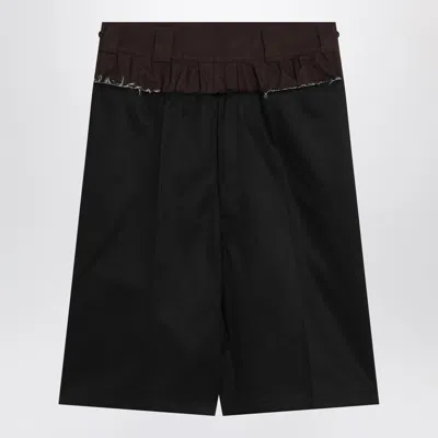 Maison Margiela Bermuda Shorts Anonymity Of The Lining In Black