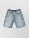 Maison Margiela Cut-off Denim Shorts In Blue